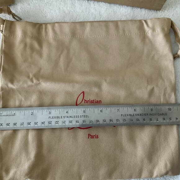 Christian Louboutin Wallet Box 9x6 And Drawstring Duster Bag 10.5 X 9.5” - Picture 9 of 10